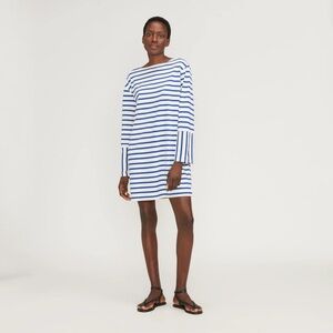 Everlane Blue and White Striped Top